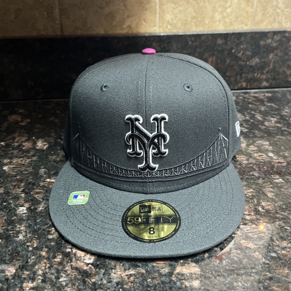 New York Mets 2024 City Connect 59FIFTY Fitted Hat Size 8 Graphite